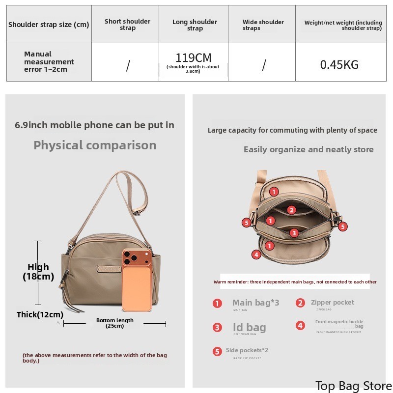 حقيبة كتف عصرية بسيطة للنساء م - مراجعة Luxury Bags Everyday وسعره