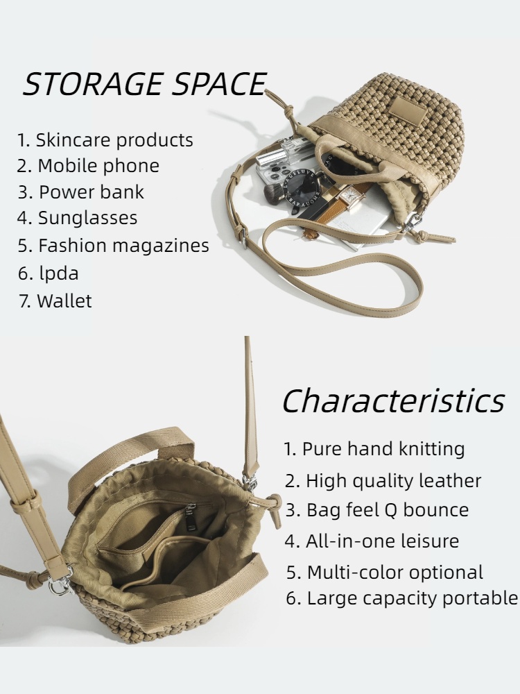حقيبة حمل على شكل دلو مستطيلة  - مراجعة Luxury Bags Price وسعره