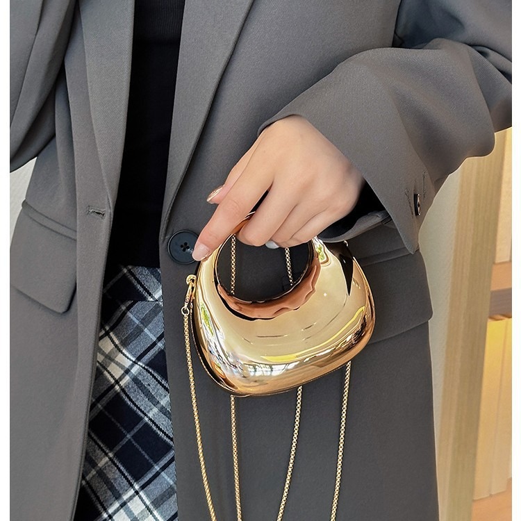 حقيبة سهرة ذهبية صغيرة، محافظ  - مراجعة Luxury Bags For Women وسعره