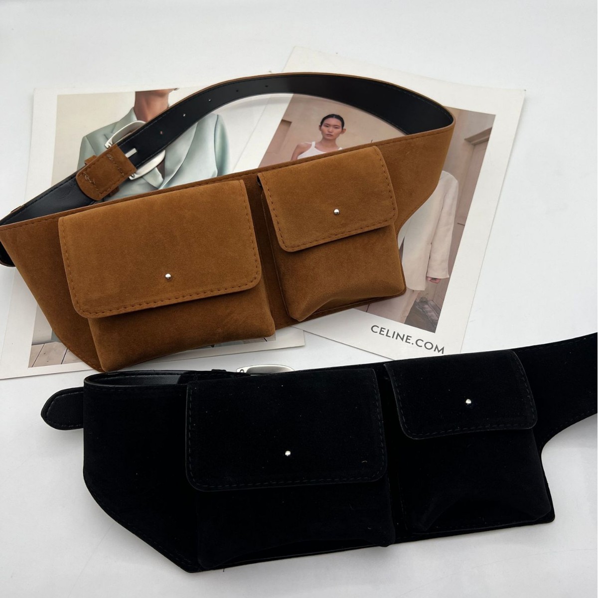 حقائب خصر نسائية عصرية من الجل - مراجعة Belt Bag Leather Wide وسعره